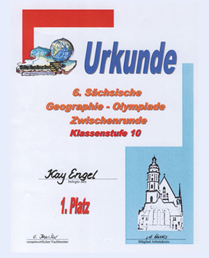 Naunhofer Mittelschüler punkten bei Geographie - Olympiade